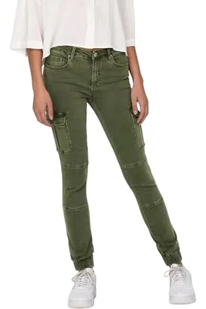 ONLY Missouri Skinny Cargo spodnie ze mankietami w kostkę, , 42W / 30L