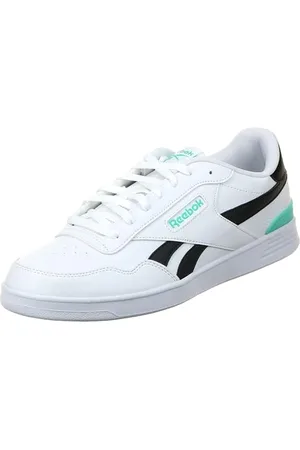 Reebok Buty tenisowe unisex Court Advance Clip, Biały Czarny TeamTeal, 42.5 EU