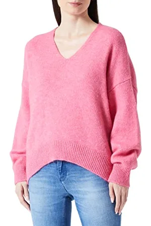HUGO BOSS Damski sweter C_fondianan Knitted_Sweater, Medium Pink668, M
