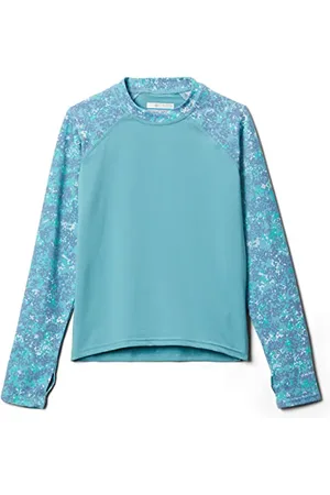 Columbia Unisex dzieci piaszczyste wybrzeże nadruk z długim rękawem osłona przeciwsłoneczna koszula z nadrukiem M