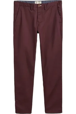 GANT Męskie spodnie slim twill chinos klasyczne, , 33W / 34L