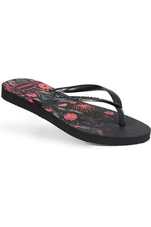 Havaianas Klapki damskie Slim Organic, Czarny Różowy, 4.5/5 UK