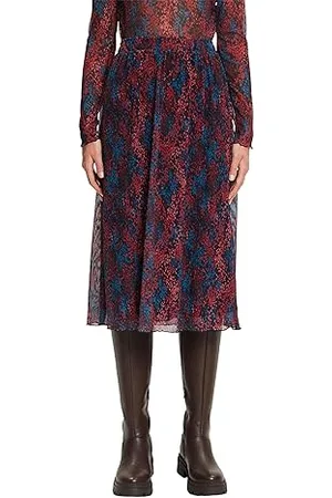 ESPRIT Spódnica midi z plisowaną plisą, , XS