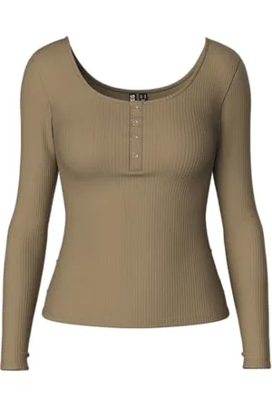 Pieces® Damska koszulka z długim rękawem PCKITTE LS TOP NOOS BC, , L