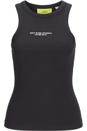 JACK & JONES Jxforest STR Sl Rib Emb Top JRS Tank top damski, , S