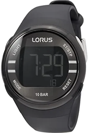 Lorus Cyfrowy zegarek kwarcowy z silikonowym paskiem, , Moda