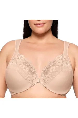 Glamorise Biustonosz Wonderwire z fiszbinami z przodu, specjalny duży rozmiar nr 1241, , 110H