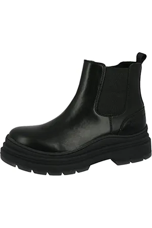 TOM TAILOR Damskie buty 4291701 Chelsea, czarne, 39 EU