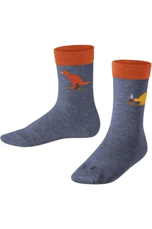 Falke Uniseks - dzieci Skarpety Dinosaurs K So bawełna z wzorem 1 Para, , 35-38