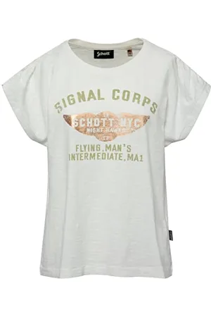 Schott NYC TSGLENW T-Shirt, , XL Kobiety, , XL