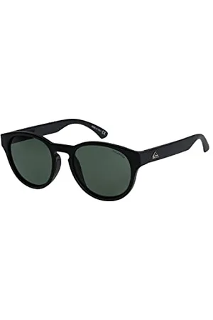 Quiksilver Męskie polaryzacyjne okulary przeciwsłoneczne Eliminator, czarne/zielone PLZ, jeden rozmiar, , Rozmiar uniwersalny