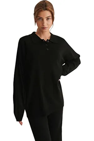 NA-KD Oversized Polo Neck sweter damski, , XS