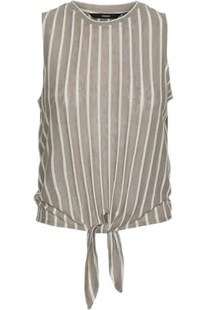 VERO MODA Vmlana Sl Crop JRS Ga Top damski, , L