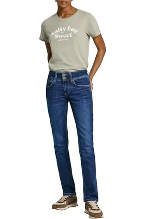 Pepe Jeans Damskie dżinsy Slim Lw Pl204729, dżinsy, niebieskie, 32W/34L, , 32W / 34L