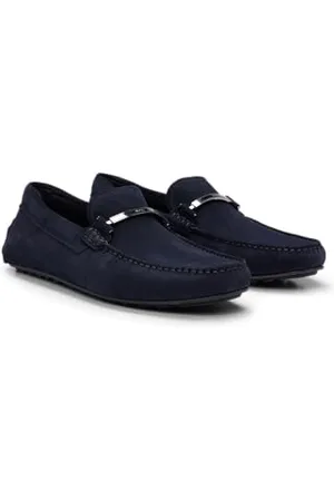 HUGO BOSS Noel_MOCC_sdhw, MOCASYN Męski, niebieski/szary, 48 EU