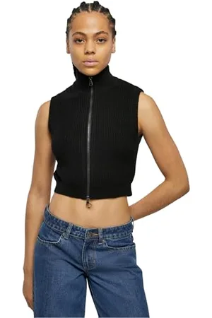 Urban classics Damska kamizelka damska Short Knit Vest black XS, , XS