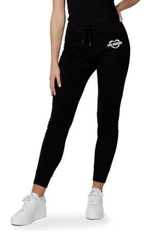 Moschino Slim Fit Jogger with Heart Holographic Print Spodnie Damskie Casual, , 34