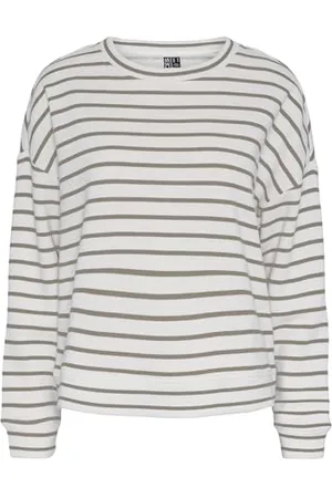 Pieces® Damska bluza Pcchilli Ls Sweat Stripes Noos, , L