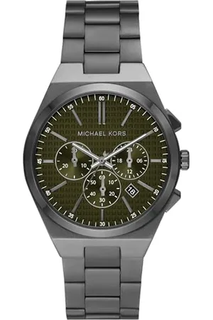 Michael Kors Lennox Męski Zegarek Kwarcowy, Chronograf Koperta 41 mm z Bransoletą ze Stali Nierdzewnej Mk9118