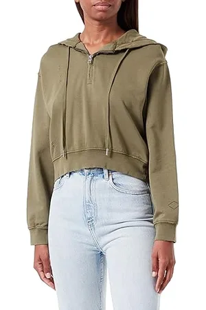 Replay Damska bluza z kapturem Cropped, , XS