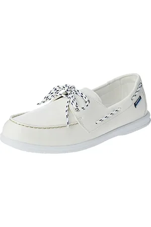 SEBAGO Jackman, buty łodzie męskie, białe, 46 EU, , 46 EU