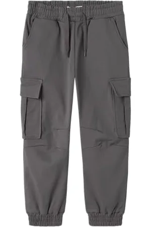 NAME IT Spodnie dresowe chłopięce Nkmskoma RLX Cargo Sweat Pant Bru, , 116