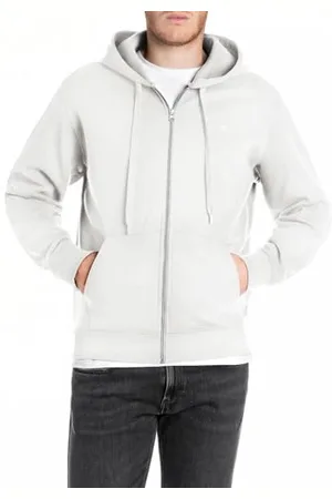 Replay Męska bluza basic z kapturem, , XL