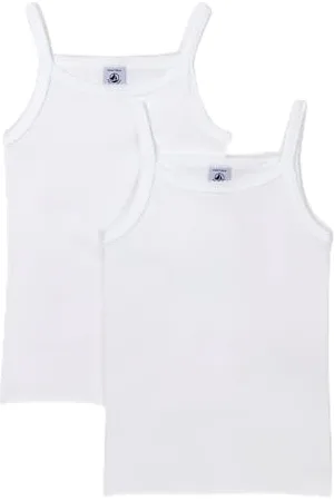 Petit Bateau Dziewczęce A0aa6 koszule z szelkami, , 2 lata (2 sztuki), , 24 Miesiące
