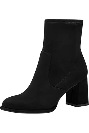 Tamaris Damskie buty 1-25057-43, modne buty, czarne zamsz, 39 EU, , 39 EU