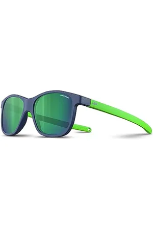 Julbo Unisex Dorosły Okulary, Ciemny niebieski Matowy/Zielony Fluo Matowy, rozmiar uniwersalny