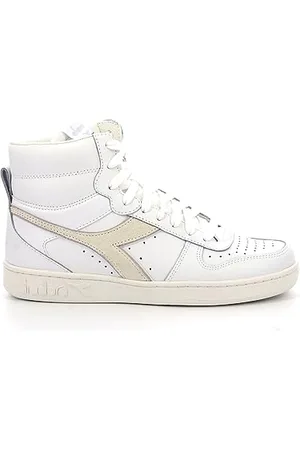 Diadora Magic Basket Mid Leather Wn, Damskie Trampki, Biały/Liliowy Marble, 36.5 EU, , 36.5 EU