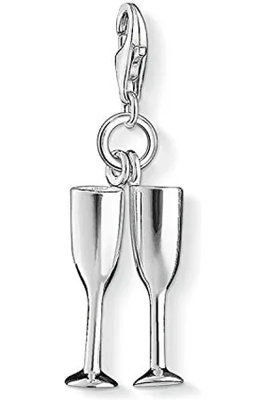 Thomas Sabo Damski charm wisiorek kieliszek szampan Charm Club srebro 925 wysokiej próby 1288-001-12