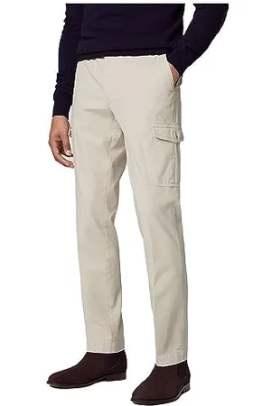 Hackett Męskie spodnie cargo TEXSTRETCH, beżowe (Oyster), 32 W/28 l, , 32W / 28L