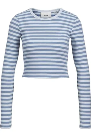 JACK & JONES Jxfeline STR Ls Stripe Rib Tee JRS Noos, , XL