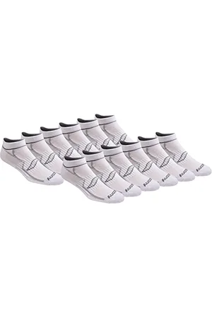 Saucony Męskie skarpety RunDry Bolt Performance, niewidoczne, dostępne w rozmiarach M-XXL (6, 12, 18 par), Large