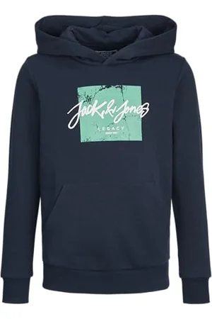 JACK&JONES JUNIOR Chłopięca bluza z kapturem Jjtiley Sweat Hood Jnr, , 128