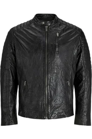 JACK & JONES Męska kurtka skórzana Jjerichard Noos, , L