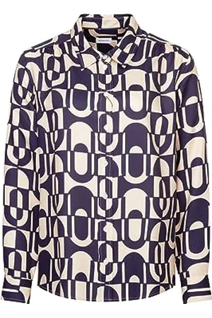 Seidensticker Damska bluzka - modna bluzka - Regular Fit - kołnierz koszuli - długi rękaw - 100% wiskoza, , 34