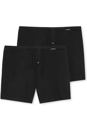 Schiesser Herren 2 PACK Boxershorts Baumwolle Jersey weich - Jerseyboxer