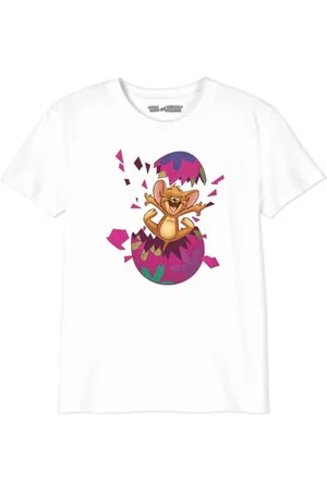 Tom & Jerry Jerry with Easter BOTOMJETS009 Koszulka chłopięca, biała, rozmiar 12 lat, , 12 lat