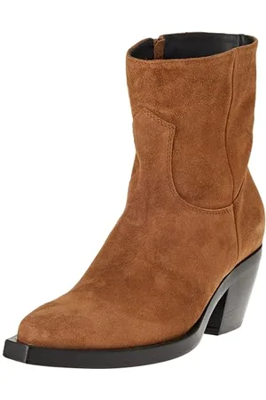 Pinko Mozart TEXANO Suede, Buty Western Damski, L15_Brązowy Tytoń, 39 EU, , 39 EU