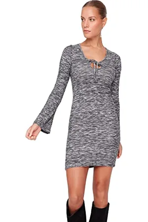 Trendyol Damska sukienka midi bodycon, czarna, S, , S
