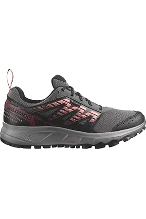 Salomon Damskie buty trekkingowe Gore-tex, Plum Kitten Black Peach Amber, 44 EU