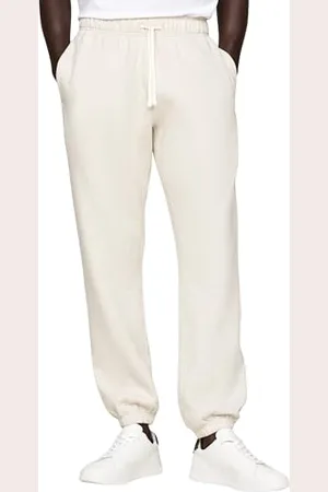Tommy Hilfiger Męskie spodnie dresowe Essential MW0MW37231, spodnie dresowe, brązowe, L, , L