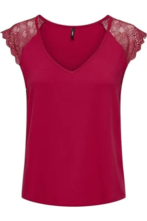 ONLY Onlpetra S/S Lace Mix Top Cs JRS T-Shirt damski, , XXS