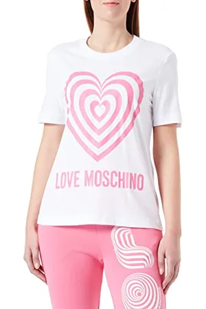 Moschino Damska koszulka o regularnym kroju z krótkim rękawem, , rozmiar 42, , 42
