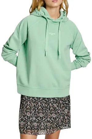 Pepe Jeans Damska bluza z kapturem Felicity, bluza, zielona, XL, , XL