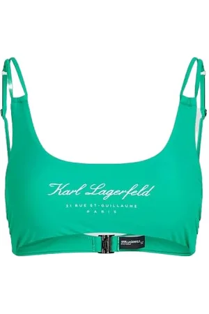 Karl Lagerfeld Hotel Karl Bikini Top, Deep Mint, S, , S