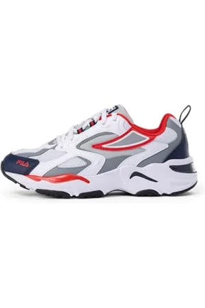 Fila Unisex Cr-cw02 Ray Tracer Nastolatki Sneaker, Biały Navy Czerwony, 38 EU