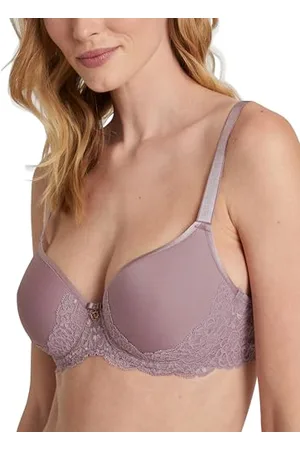 Calida Sensual Secrets damski biustonosz dystansowy, regulowane ramiączka, z koronkowymi detalami, formowane miseczki, , 80B